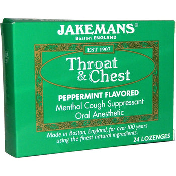 JAKEMANS: Menthol Peppermint Lozenges, 24 pc