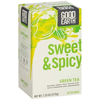 GOOD EARTH: Organic Sweet & Spicy Green Tea, 18 bg