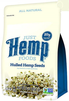 JUST HEMP FOODS: Hulled Hemp Seeds, 16 oz