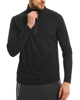 HODOSPORTS Men's  Zip Pockets Long Sleeve Shirts