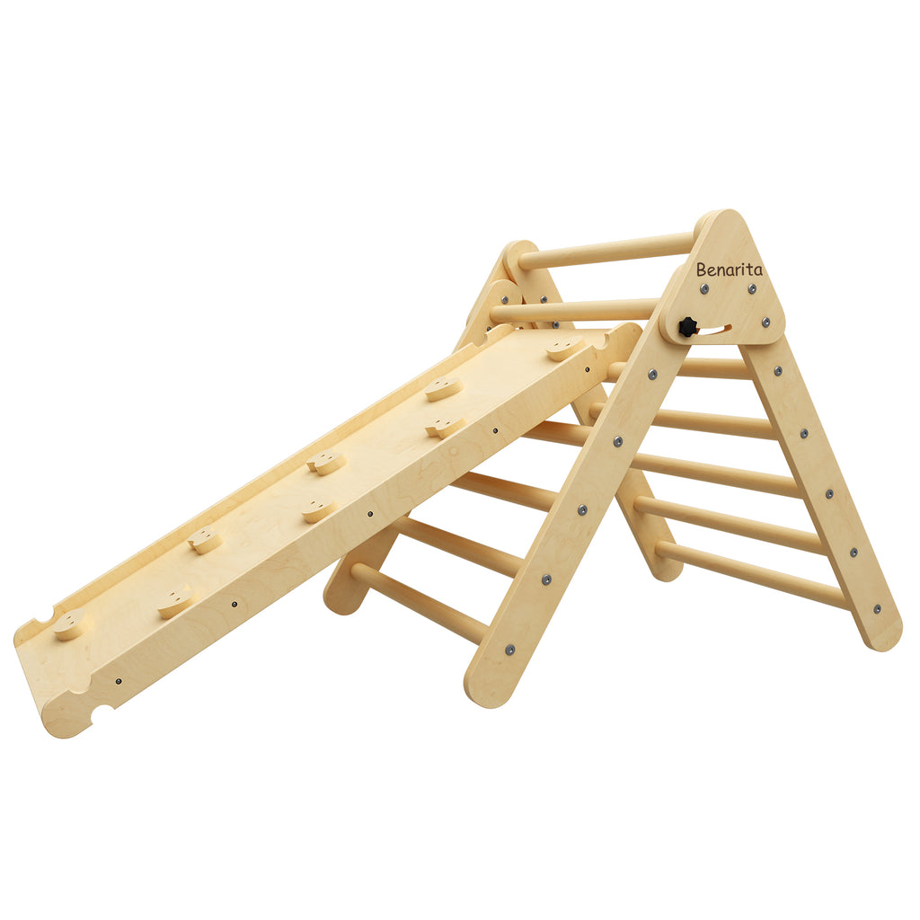 Benarita Wooden Climbing Triangle Ladder