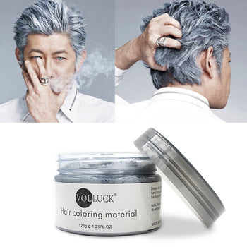 VOLLUCK Temporary Hair Color Wax Silver Gray