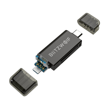 BW-CR1 Type-C SD/TF Card Reader USB3.0 5Gbps High Speed Memory Card Reader for Smartphone Computer