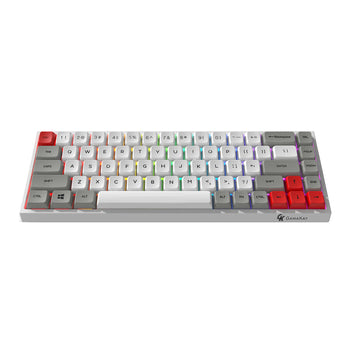 TK68 Mechanical Keyboard 68 Keys Triple Mode Connection Wired Type-C / BT5.0 / 2.4G Wireless with Receiver Gateron Switch XDA Profile PBT Keycaps Hot Swappable RGB Gaming Keyboard--Red Switch