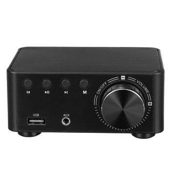 TPA3116 Class D bluetooth 5.0 HIFI 2x50W Stereo Amplifier Support USB TF Card RCA AUX USB Stick