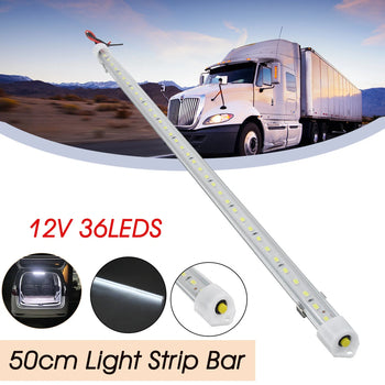 12/24V LED Car Interior Light Strip Bar Van Bus Caravan Truck ON/OFF Switch 12V