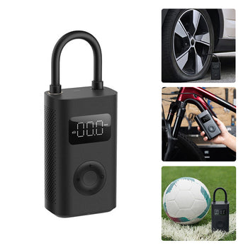 1S 150PSI Electric Tire Air Pump Inflator Digital Pressure Monitoring Sensor with LED Light 5 Modes for Car Football