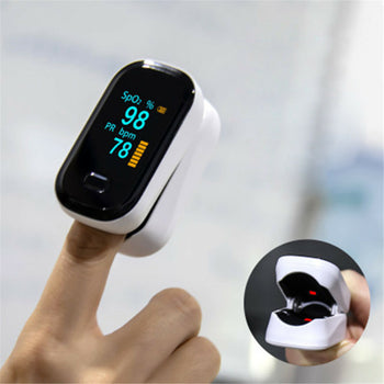 Fit-2 Finger-Clamp Pulse Oximeter Finger Blood Oxygen Saturometro Heart De Oximeter Portable Pulse Oximetro Monitor