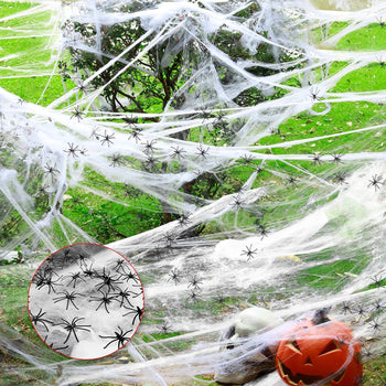 1000 Sqft Halloween Spider Web Decorations