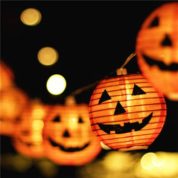 Halloween Lights, 10 LED Pumpkin Lanterns