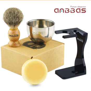 4in1 shaving set with brush,bowl,stand and soap