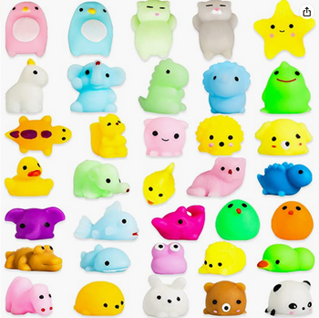 MGparty 40 Pcs Mochi Squishies Bulk Animal Squishy Toys for Kids Party Favors, Mini Squishies Stress Relief Toys for Girls Boys Birthday Gifts, Classroom prizes, Goodie Bag Stuffers, Carnival Prizes