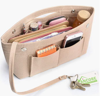 VANCORE Felt Insert Handbag Organizer Travel Purse Bag Organiser