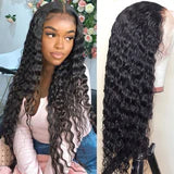 TTHAIR 100% Brazilian Human Hair Pre-plucked 13*4 Lace Frontal Wig Deep Wave 10-30inch Free Shipping
