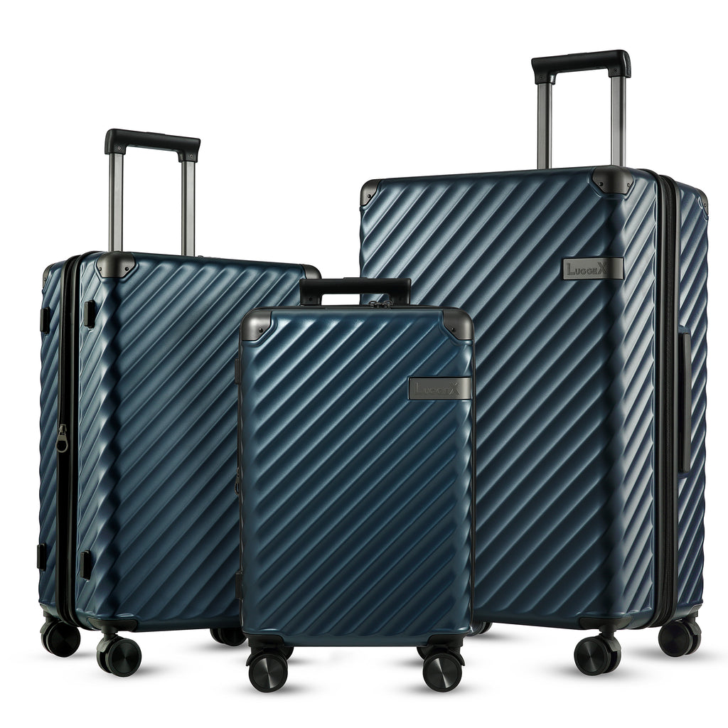 LUGGEX Expandable Carry On Luggage Sets 3 Piece