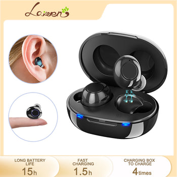 Hearing Aid Rechargeable Intelligent Hearing Aids Sound Amplifier Low Noise One Click Adjustable Tone Hearing Device For Elderly