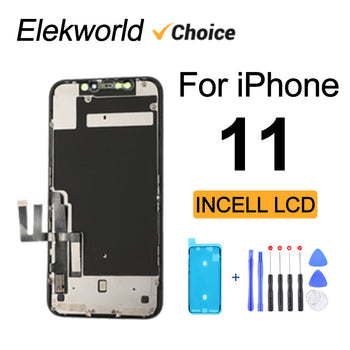 Elekworld Best Choice incell LCD for iPhone 11 Display Screen With 3D Touch Digitizer Assembly No Dead Pixel Replacement