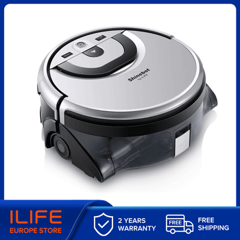 ILIFE-Robot Shinebot W455 para lavado de suelos, tanque de agua grande de 0.85L y 0.9L, navegación por cámara, Control por aplicación Wifi, electrodomésticos de cocina