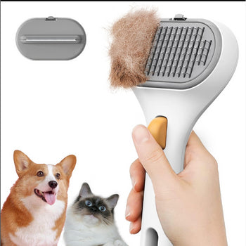 Pet grooming brush