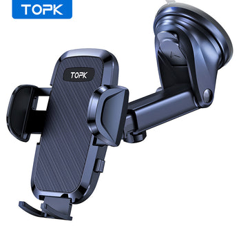 TOPK Phone Holder Car Dashboard &amp; Windscreen for Universal Cars 360° Rotatable Mobile Phone Holder for All Mobile Phones