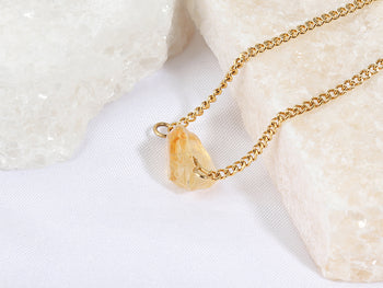 Raw Citrine Necklace