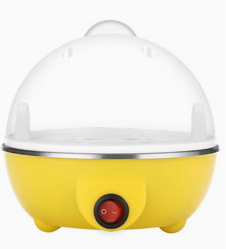 Rapid Egg Cooker Boiler With 7 Eggs Capacity 250W Yellow