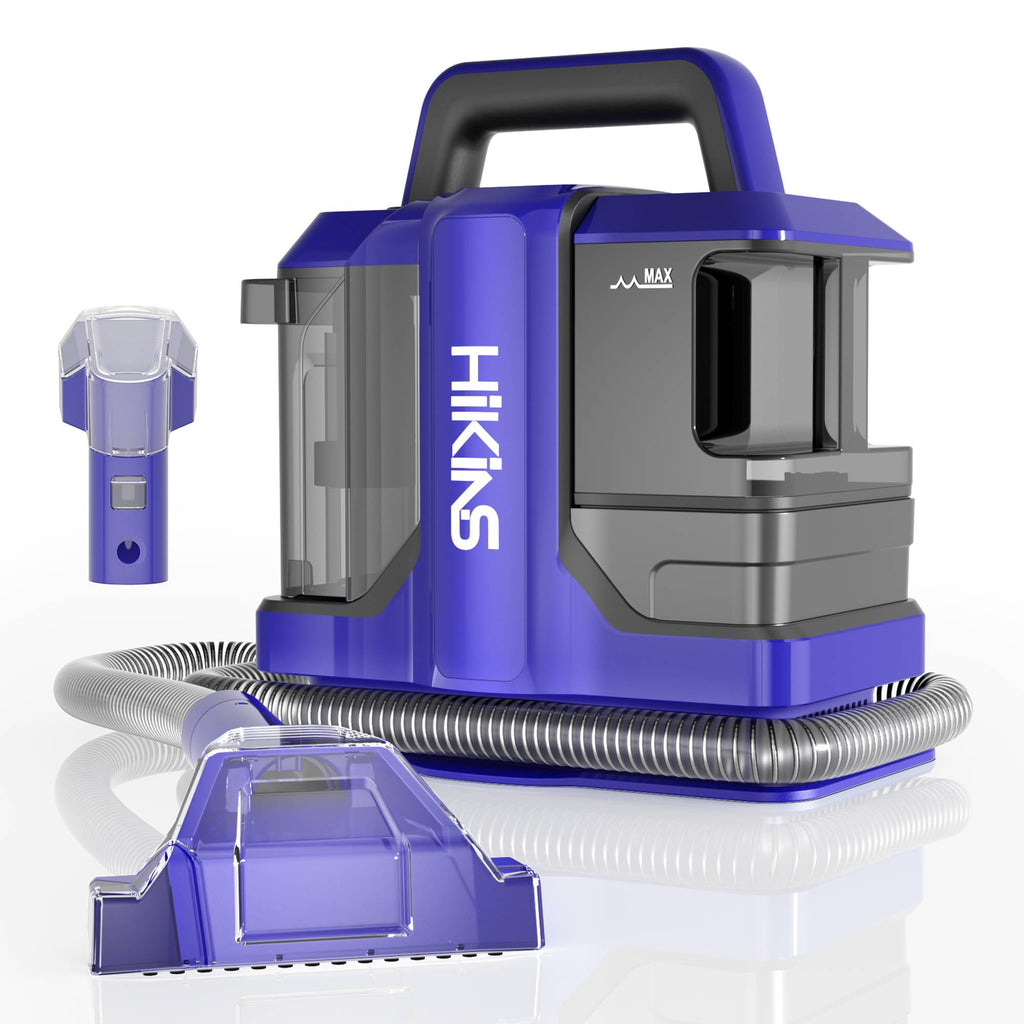 HiKiNS Carpet &amp; Upholstery Spot Cleaner Machine - Stain Remover Deep Cleaner with Strong Suction for Pets, Stairs, Car Seat and Couch, 120V 450W Strong Power, 5ft Hose, 16.4ft Power Cord