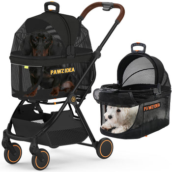 PAWZIDEA Pet Stroller 4 in 1