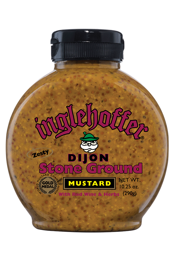 INGLEHOFFER: Mustard Sqz Dijon Stone Grnd, 10.25 oz