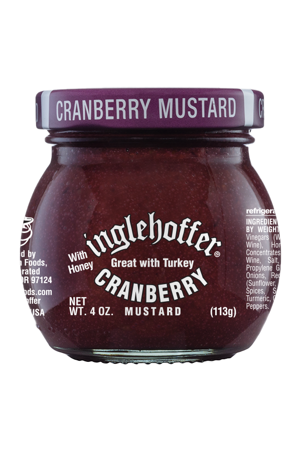 INGLEHOFFER: Mustard Cranberry, 4 oz