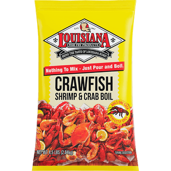 LOUISIANA FISH FRY: Boil Crwfsh Crab Shrmp, 4.5 lb