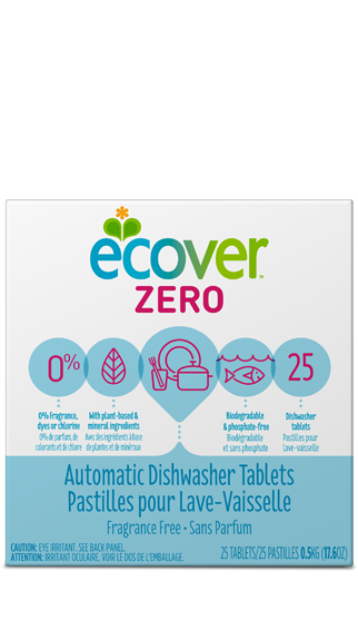 ECOVER: Automatic Dishwasher Tablets Zero, 17.6 oz