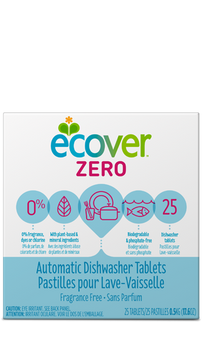 ECOVER: Automatic Dishwasher Tablets Zero, 17.6 oz