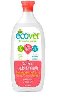 ECOVER: Liquid Pink Geranium Dishwash, 25 oz