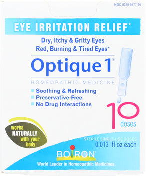 BOIRON: Optique 1 Minor Eye Irritation Drops, 10 Doses