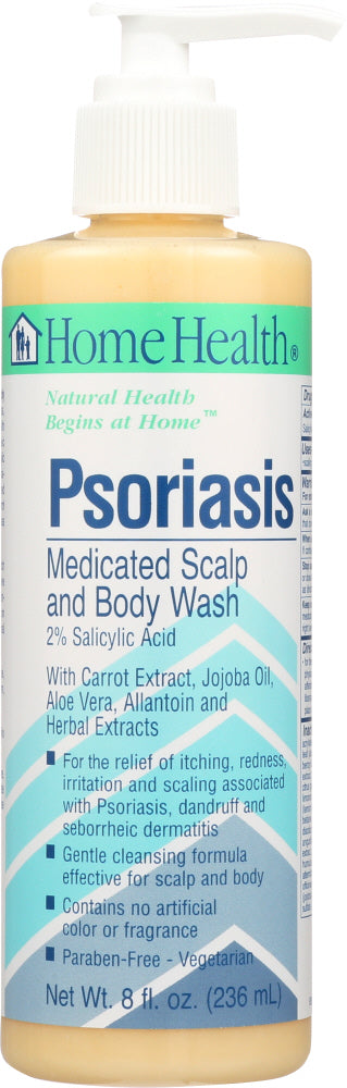 HOME HEALTH: Psoriasis Medicated Scalp and Body Wash, 8 Oz