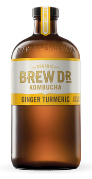 BREW DR KOMBUCHA: Kombucha Ginger Turmeric, 32 fl oz