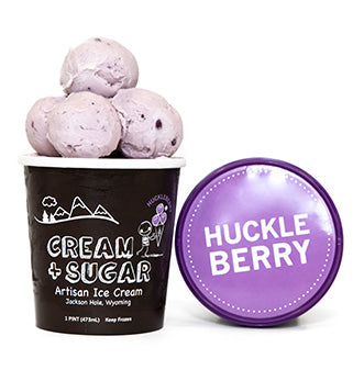 CREAM AND SUGAR: Ice Cream Huckleberry, 16 oz