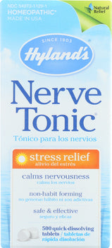 HYLAND'S: Nerve Tonic, 500 Tablets