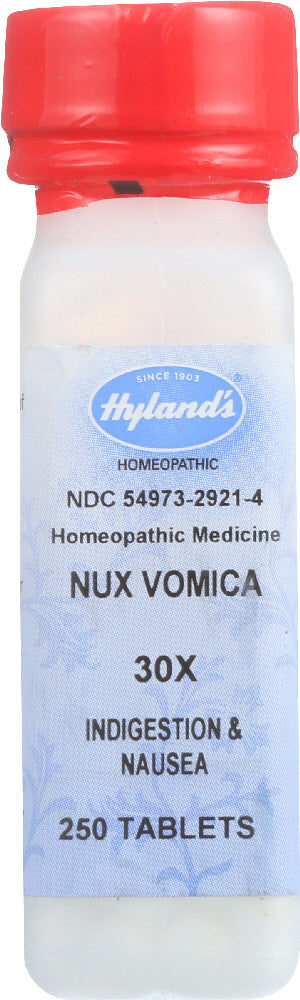 HYLAND: Nux Vomica Homeopathic Medicine 30X, 250 Tb