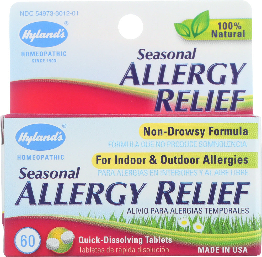 HYLAND'S: 100% Natural Homeopathic Seasonal Allergy Relief, 60 tablets