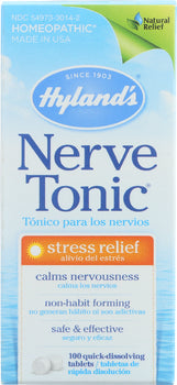 HYLAND'S: Nerve Tonic Stress Relief, 100 Tablets