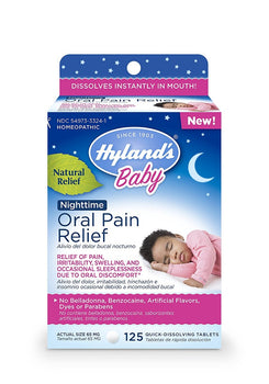 HYLAND: Oral Pain Relief Baby Night Time, 125 tablets