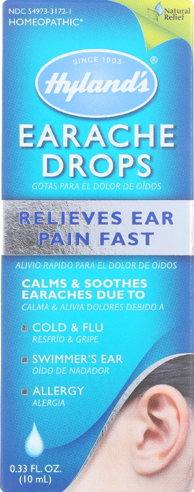 HYLAND'S: Earache Drops, 0.33 oz