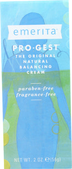 EMERITA: Pro-Gest Natural Balancing Cream, 2 oz