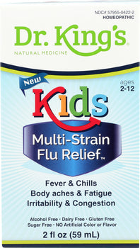 DR KINGS NATURAL MEDICINE: Kids Flu Relief Multi Strain, 2 oz