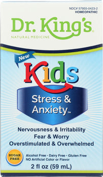 DR KINGS NATURAL MEDICINE: Kids Stress and Anxiety, 2 oz