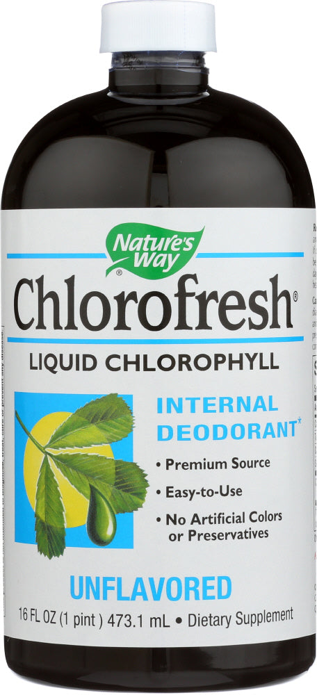 NATURE'S WAY: Chlorofresh Liquid Chlorophyll Unflavored, 16 oz