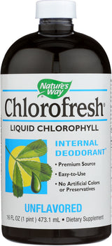 NATURE'S WAY: Chlorofresh Liquid Chlorophyll Unflavored, 16 oz