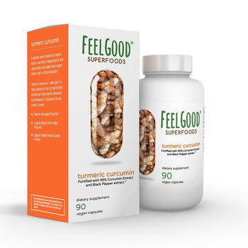 FEELGOOD ORGANIC SUPERFOODS: Turmeric Curcumin, 90 cp